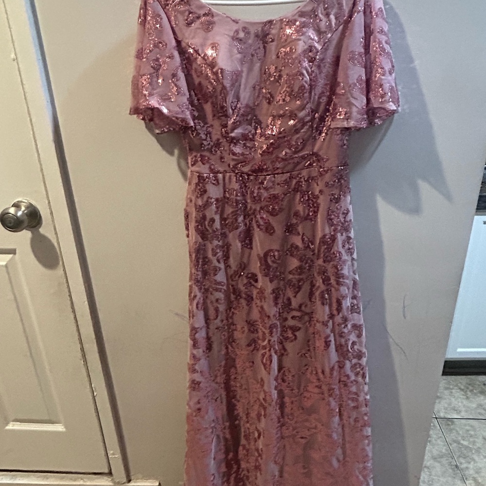 Glamorous Pink Sequin Maxi Dress